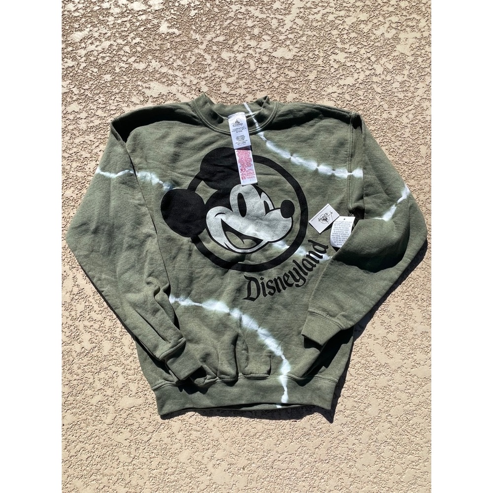 Disney Parks Disneyland Mickey Mouse Tye Dye Crewneck Sweater
